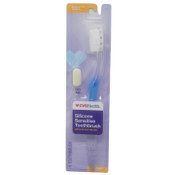 Wholesale - Silicon Sensitive Toothbrush w/Blue Rubber Handle c/p 24, UPC: 050428566671
